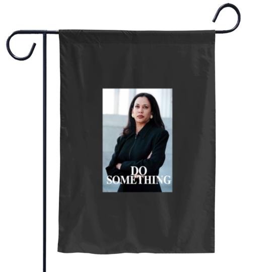 Discover Do Something: Young Kamala Harris Garden Flags to Unite for Change