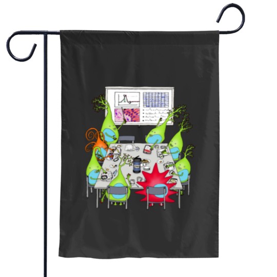 Discover Brain Cell Lab Meeting Garden Flags