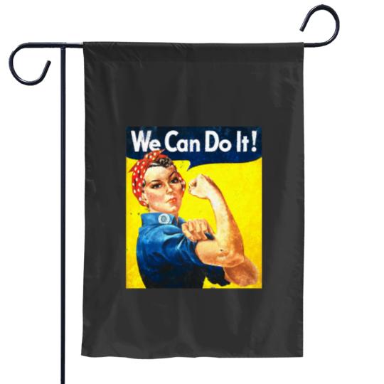 Discover Rosie The Riveter Vintage Distressed Garden Flags