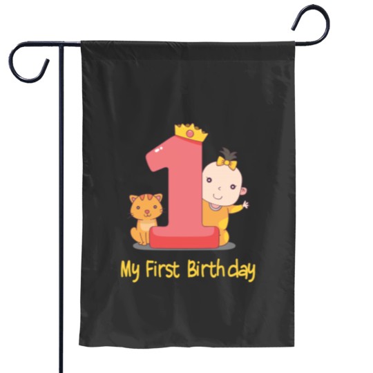 Discover My first birthday Garden Flags