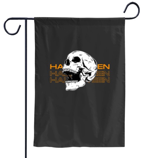 Discover Halloween Skull Garden Flag for Seasonal Decor