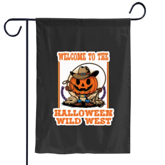 Discover Wild West Halloween Garden Flags