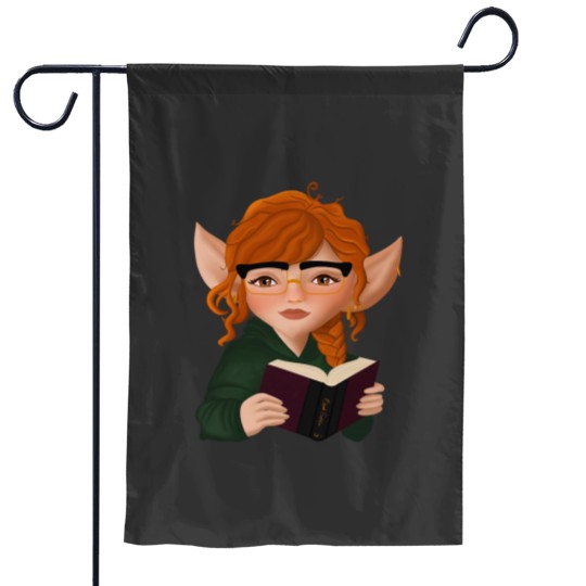 Discover Redheaded Book Goblin Vol. 1 Garden Flags