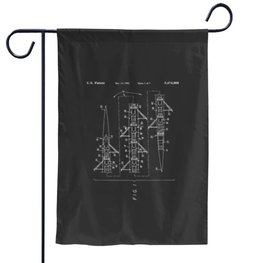 Discover 8 Man Rowing Shell Scull Patent boat art Long Garden Flags