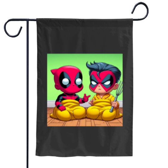 Discover Mutant Babies in Action Garden Flags