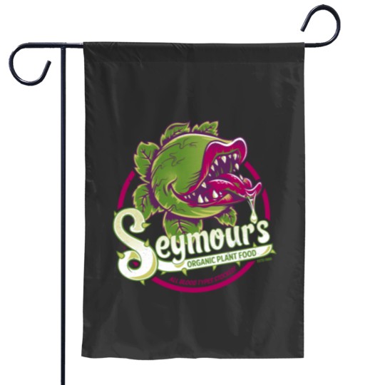 Discover Seymours Organic Plant Food musical theatre Vintages cult movie Garden Flags