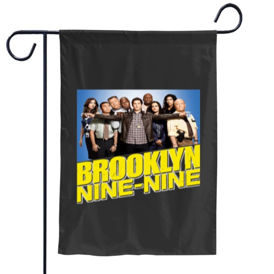 Discover Brooklynss nine nine cast and logo Essential Garden Flags