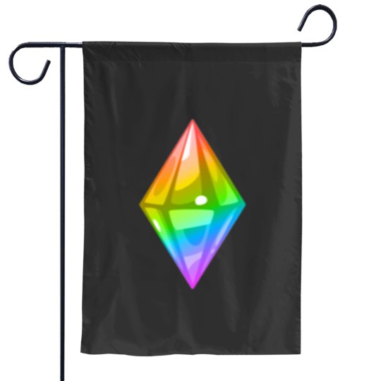 Discover rainbow plumbob Garden Flags