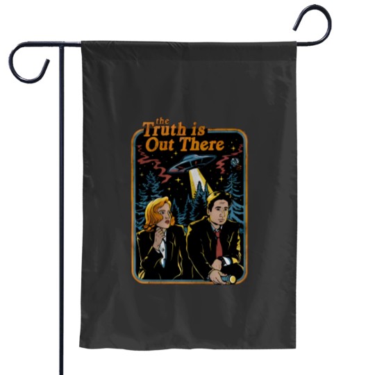 Discover The truth is out there X Files funny Classic Garden Flags