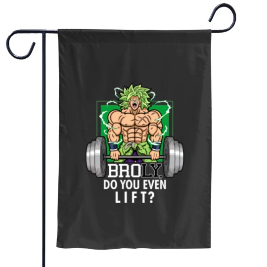 Discover Brolifting Super Saiyan Gym Lifting Broly Anime Workout Garden Flags