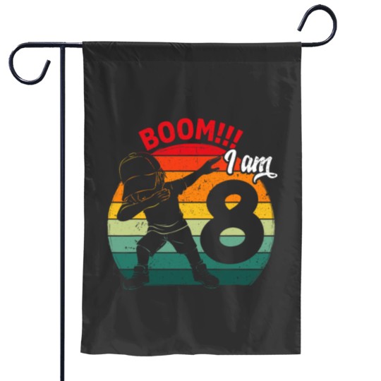 Discover Dabbings Boy 8th Birthday Party 8 Eight Years Old Kids Boys Garden Flags