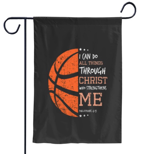 Discover Philippians 4 13 I Can Do All Things Christian Basketball Garden Flags