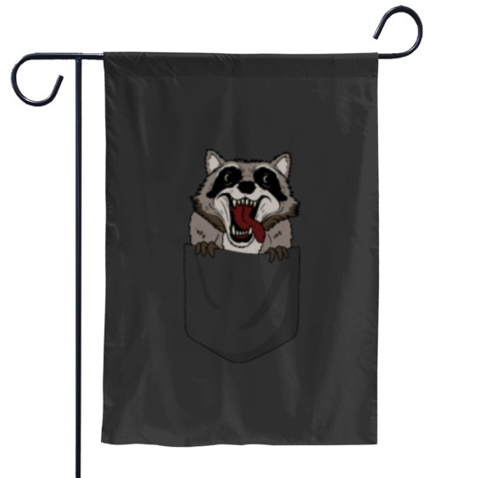 Discover Raccoon in pocket Garden Flags