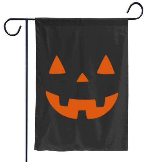 Discover Cute Pumpkin Face Garden Flag