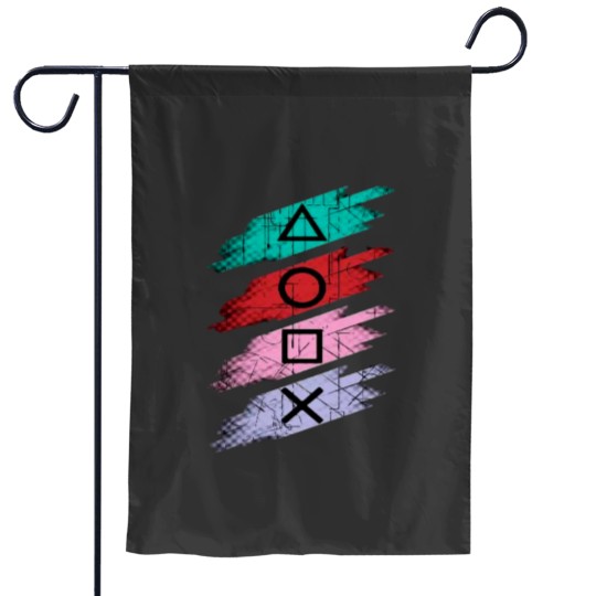 Discover Playstation buttons Garden Flags