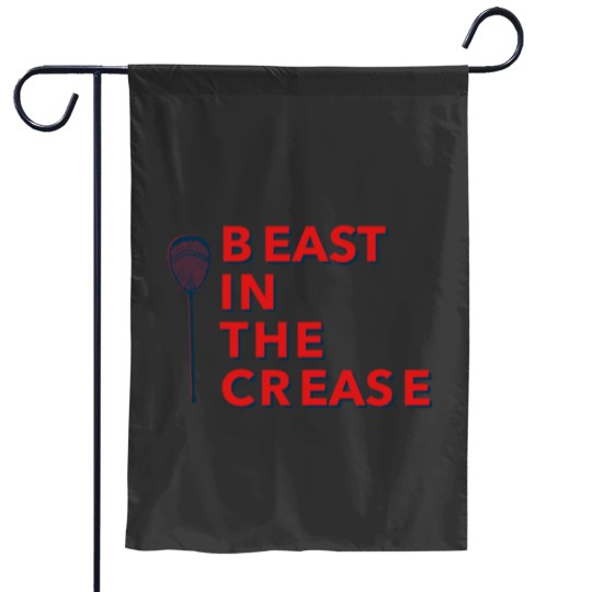 Discover Lacrosse Goalie Beast In The Crease Garden Flags