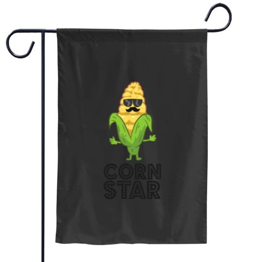 Discover Funny Corn Star With Sunglasses Love Corn Garden Flags