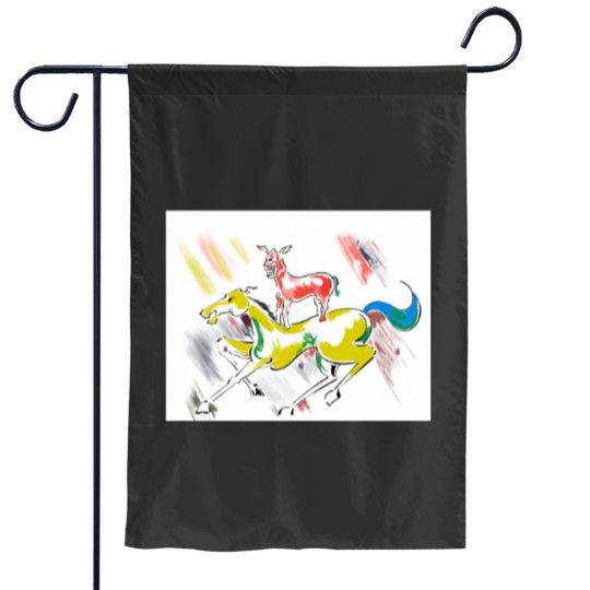 Discover Majnu Bhai Painting Garden Flags