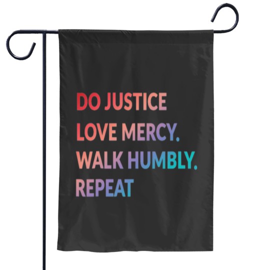 Discover Do Justice Love Mercy Walk Humbly Repeat Christian Garden Flags
