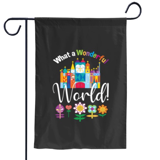 Discover What a Wonderful World Fitted Garden Flags
