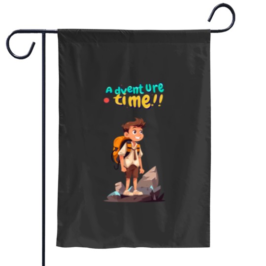 Discover boy adventure Essential Garden Flags