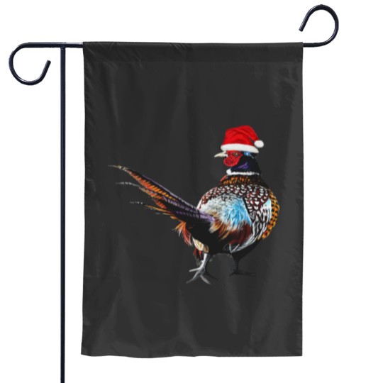 Discover Christmas Pheasant Festive pheasants game bird Christmas Pheasant art Essential Garden Flags