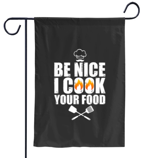 Discover Funny Chef Art For Men Women Restaurant Cooking Food Lover Garden Flags