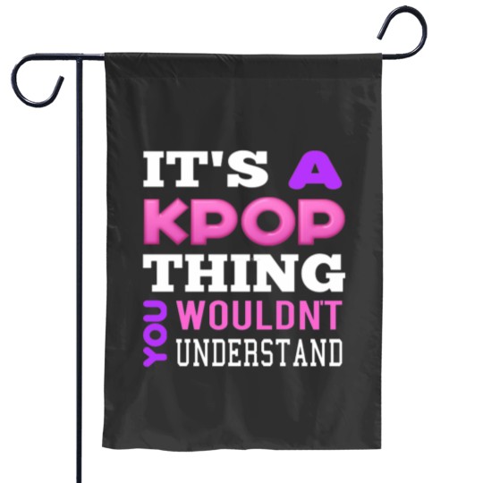 Discover A KPOP THING - BLACK Garden Flags