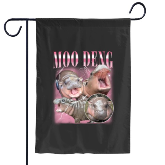 Discover Vintage Moo Deng Garden Flag