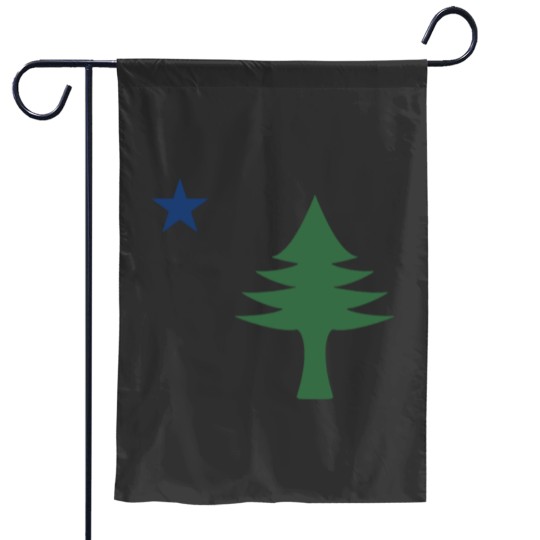 Discover Maine 1901 Original Tree and Star Flag Active Garden Flags