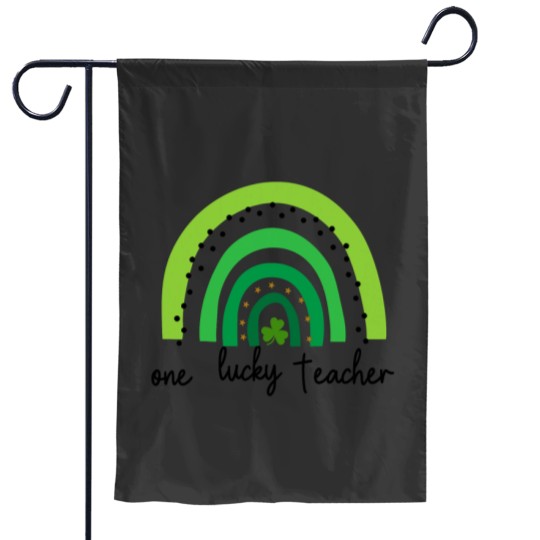 Discover One Lucky Shamrock Teacher St Patricks Day Appreciation Garden Flags