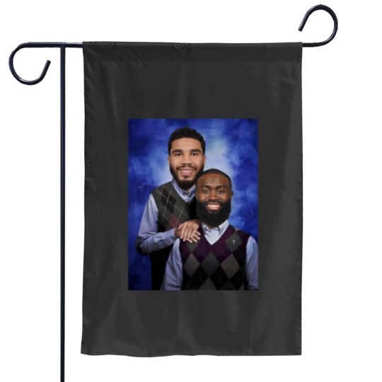 Discover Jayson Tatum and Jaylen Brown "Step Brothers" Portrait Garden Flags
