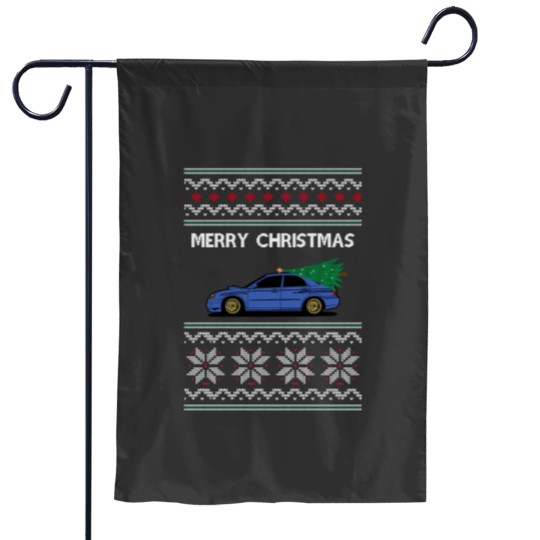 Discover WRX STI Ugly Christmas Sweatshirt Merry Christmas Subaaru Impreza JDM Gift for Car Guy Lov Garden Flags