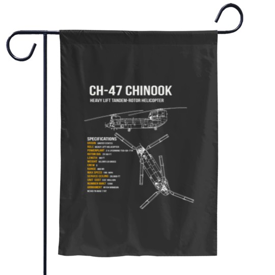 Discover CH47 Chinook Helicopter Garden Flags
