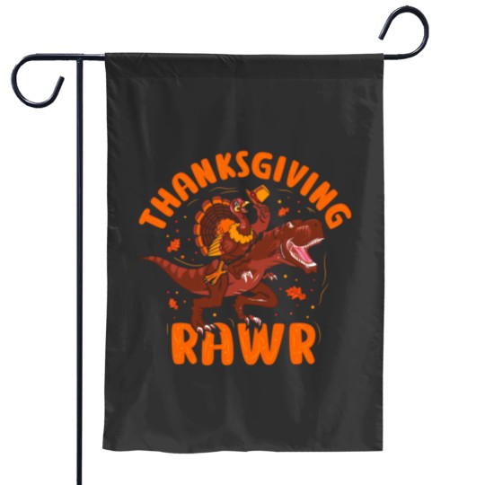 Discover Thanksgiving Thanksgiving Rawr Garden Flags
