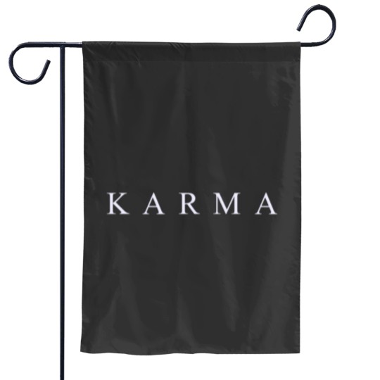 Discover Karma is my boyfriend! MidNights Garden Flags