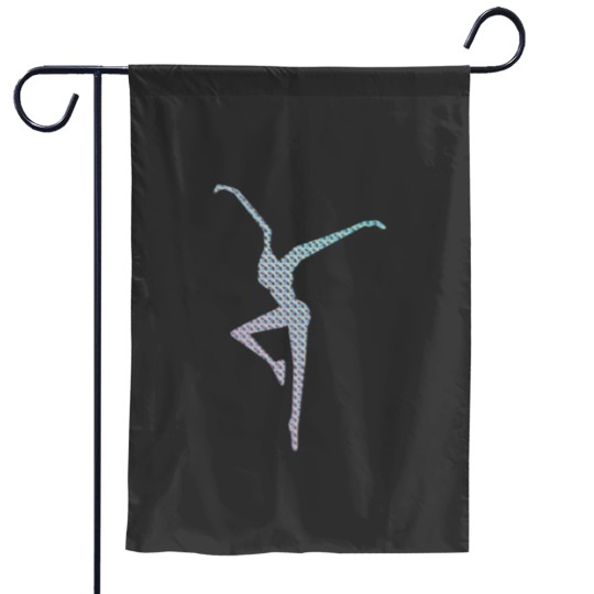 Discover Holographic Firedancer Garden Flags