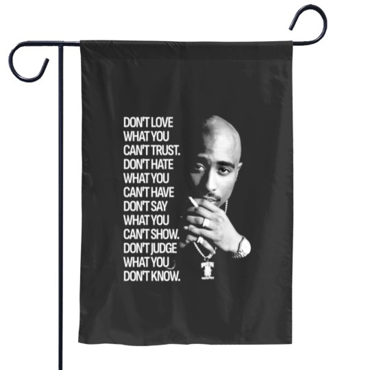 Discover 90s Quote Garden Flag Featuring Tupac