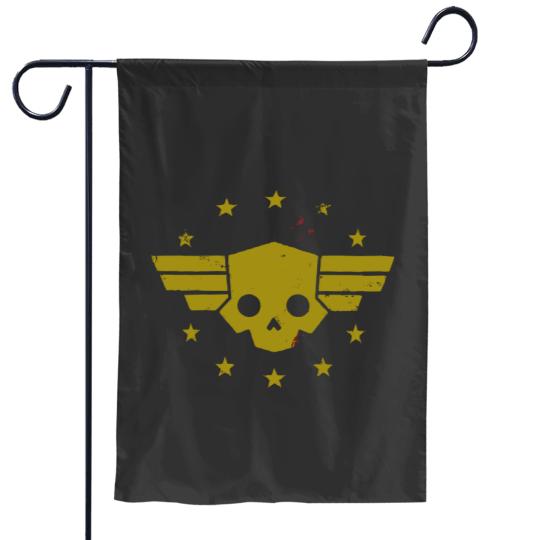 Discover Helldivers 2 Garden Flags, Helldivers Game Garden Flags, Game Gift Idea