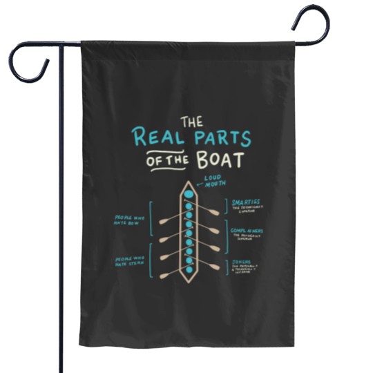 Discover Rowing The Real Parts Of The Boat Funny Premium Garden Flags