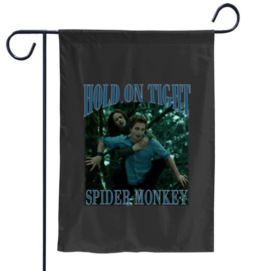 Discover Hold on tight, spider monkey - Twilight - Garden Flags