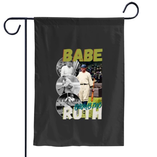 Discover Babe Ruth Vintage Baseball Garden Flag