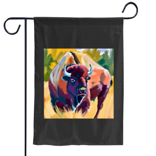 Discover Bison 2 Garden Flags
