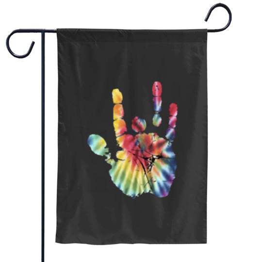 Discover Tie dye jerry hand Essential Garden Flags