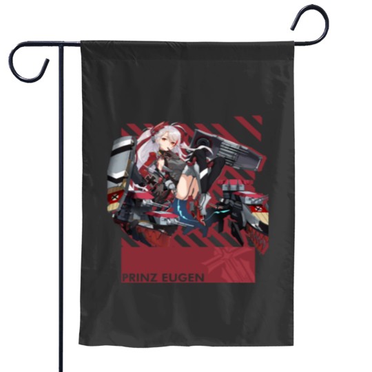 Discover Prinz Eugen Azur Lane Typography 5 Essential Garden Flags