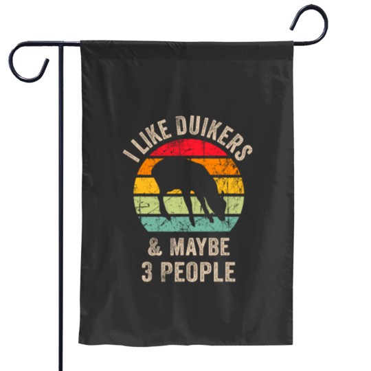 Discover funny vintage duikers antelope i like duikers and maybe 3 p Garden Flags