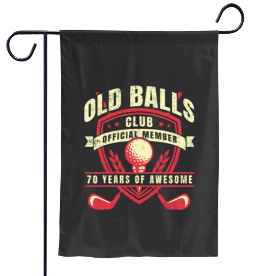 Discover Golfer 70 Year Old Balls Golf Club I Golfing 70th Birthday Garden Flags