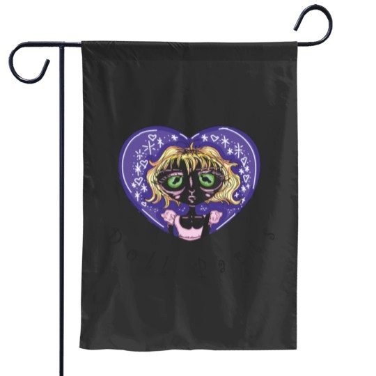 Discover Courtney Love Hole Doll Parts Fanart ! coloured version Garden Flags