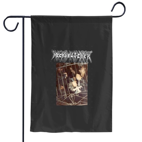 Discover Necrobutcher Essential Garden Flags