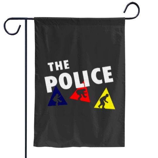 Discover the police synchronicity album new logo Garden Flags